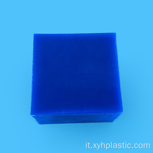 Foglio estruso in nylon PA6 blu da 10 mm